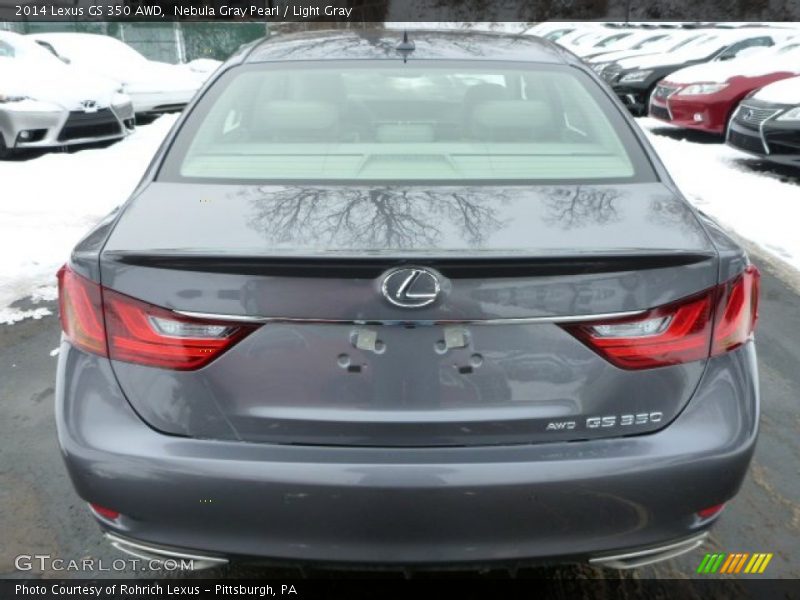 Nebula Gray Pearl / Light Gray 2014 Lexus GS 350 AWD