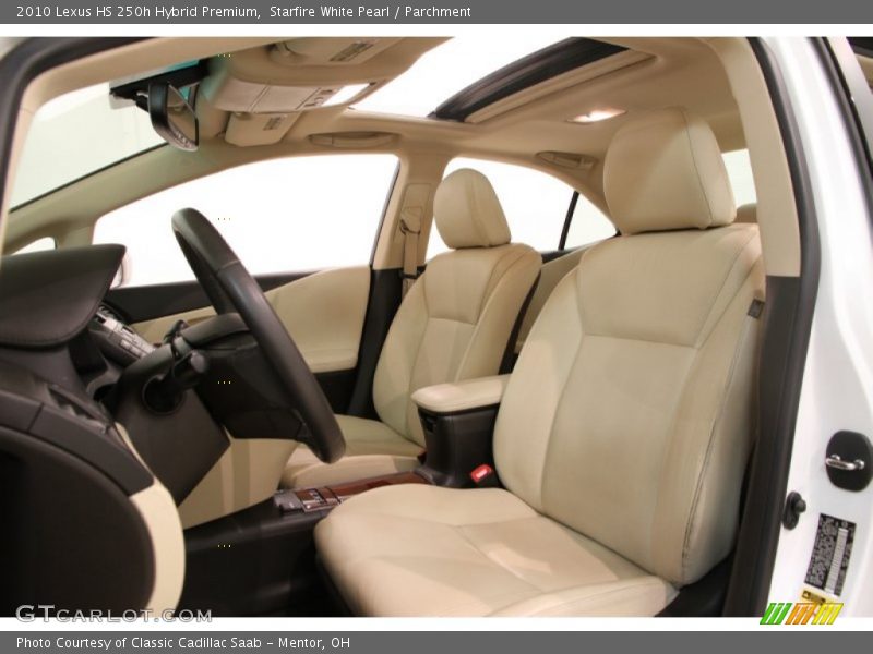 Front Seat of 2010 HS 250h Hybrid Premium