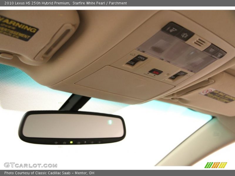 Starfire White Pearl / Parchment 2010 Lexus HS 250h Hybrid Premium