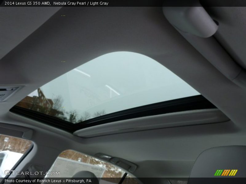 Nebula Gray Pearl / Light Gray 2014 Lexus GS 350 AWD