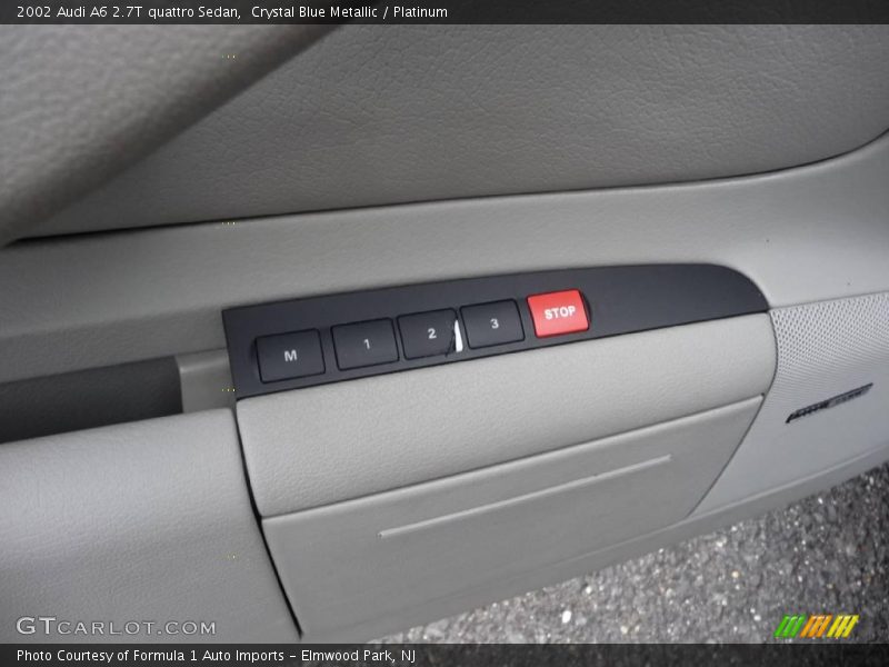 Crystal Blue Metallic / Platinum 2002 Audi A6 2.7T quattro Sedan