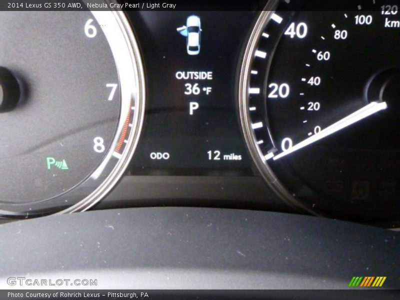 Nebula Gray Pearl / Light Gray 2014 Lexus GS 350 AWD