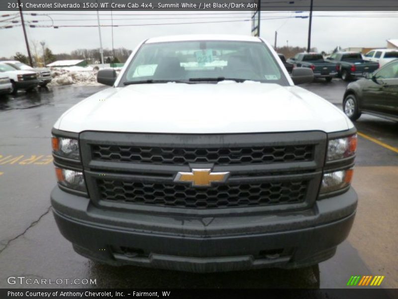 Summit White / Jet Black/Dark Ash 2014 Chevrolet Silverado 1500 WT Crew Cab 4x4