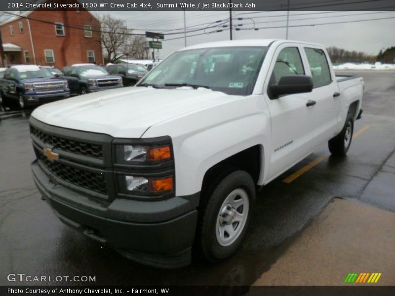 Summit White / Jet Black/Dark Ash 2014 Chevrolet Silverado 1500 WT Crew Cab 4x4