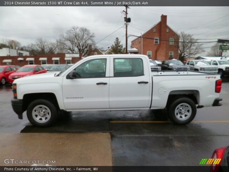 Summit White / Jet Black/Dark Ash 2014 Chevrolet Silverado 1500 WT Crew Cab 4x4