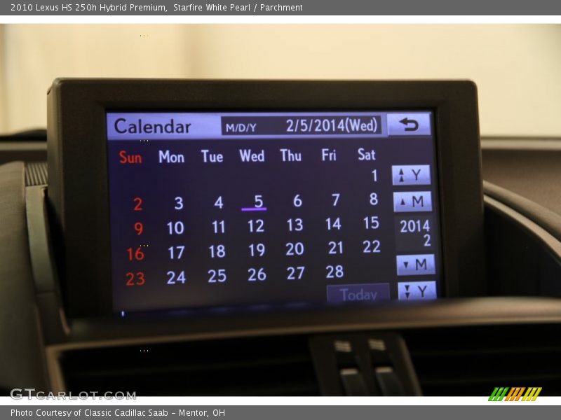 Starfire White Pearl / Parchment 2010 Lexus HS 250h Hybrid Premium