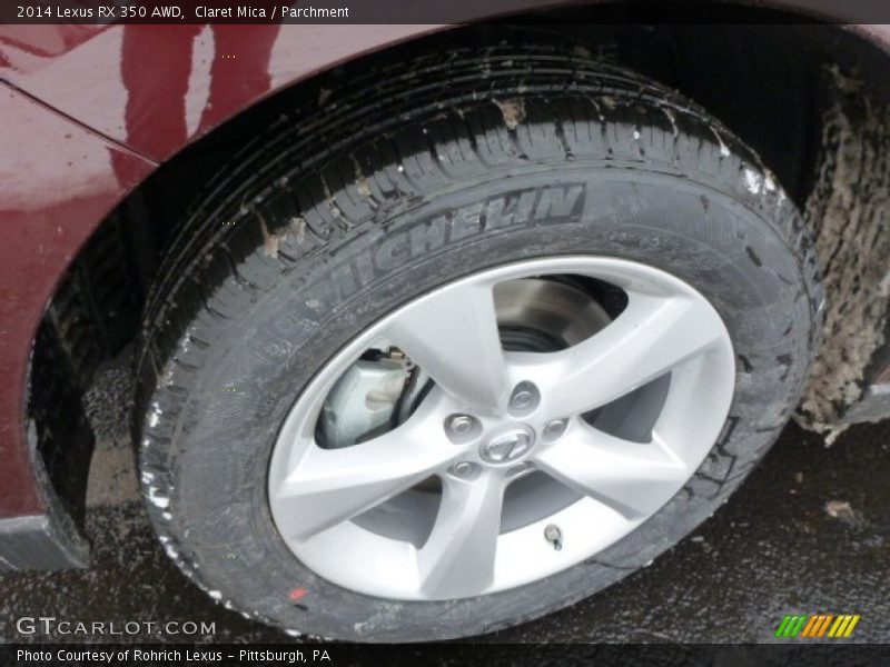 Claret Mica / Parchment 2014 Lexus RX 350 AWD