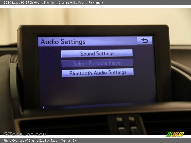 Starfire White Pearl / Parchment 2010 Lexus HS 250h Hybrid Premium
