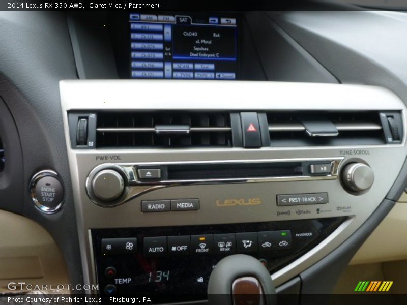 Claret Mica / Parchment 2014 Lexus RX 350 AWD