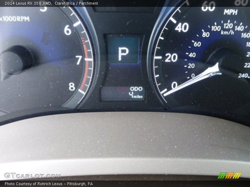 Claret Mica / Parchment 2014 Lexus RX 350 AWD