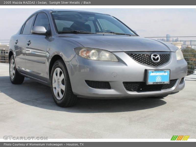 Sunlight Silver Metallic / Black 2005 Mazda MAZDA3 i Sedan