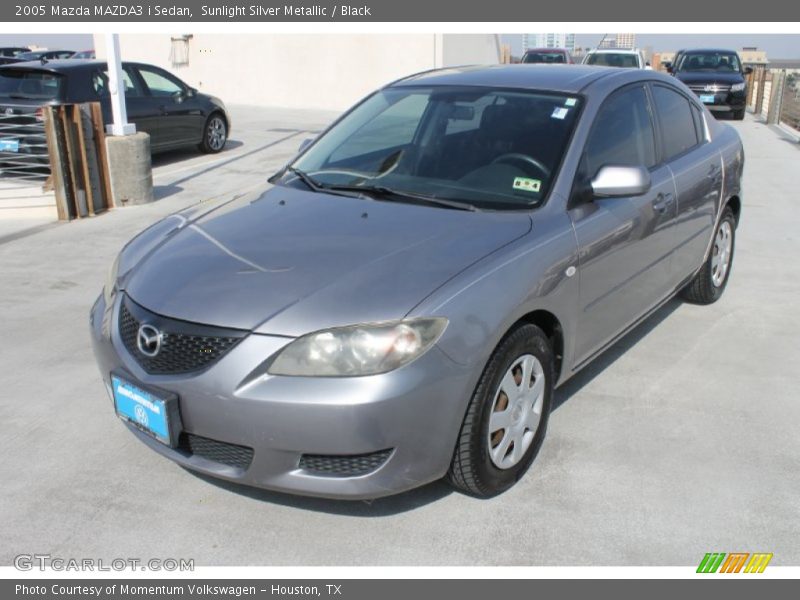 Sunlight Silver Metallic / Black 2005 Mazda MAZDA3 i Sedan