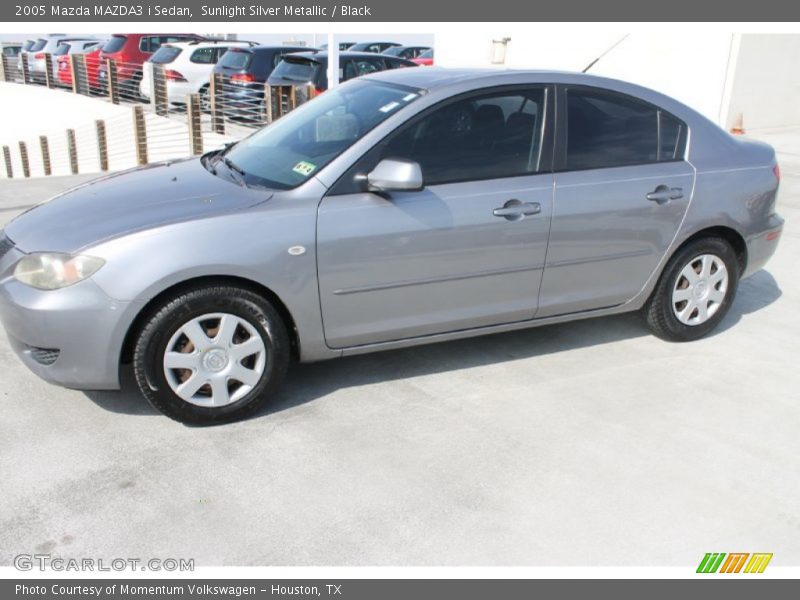 Sunlight Silver Metallic / Black 2005 Mazda MAZDA3 i Sedan
