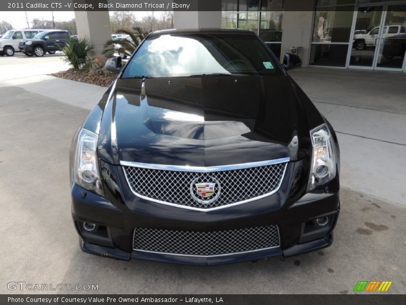 Black Diamond Tricoat / Ebony 2011 Cadillac CTS -V Coupe