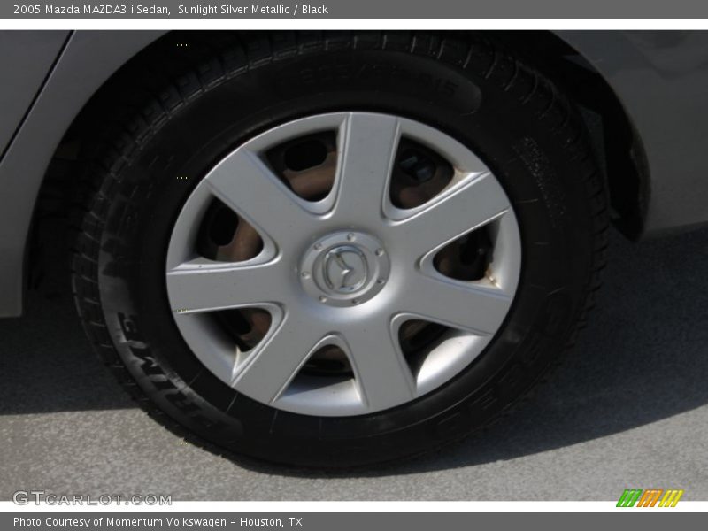 Sunlight Silver Metallic / Black 2005 Mazda MAZDA3 i Sedan