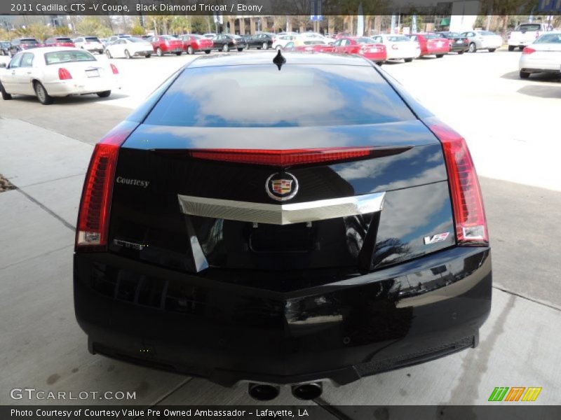 Black Diamond Tricoat / Ebony 2011 Cadillac CTS -V Coupe