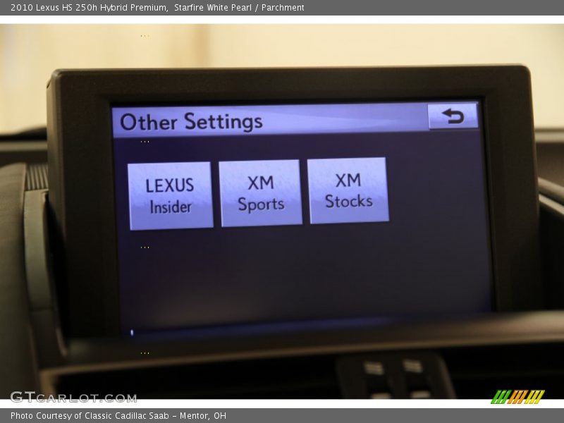 Starfire White Pearl / Parchment 2010 Lexus HS 250h Hybrid Premium