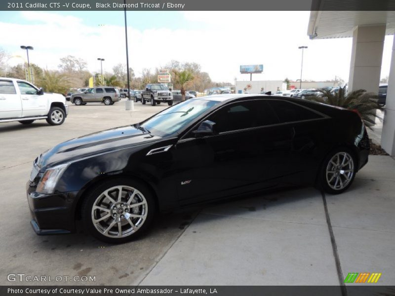 Black Diamond Tricoat / Ebony 2011 Cadillac CTS -V Coupe