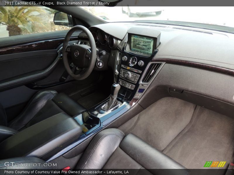 Black Diamond Tricoat / Ebony 2011 Cadillac CTS -V Coupe