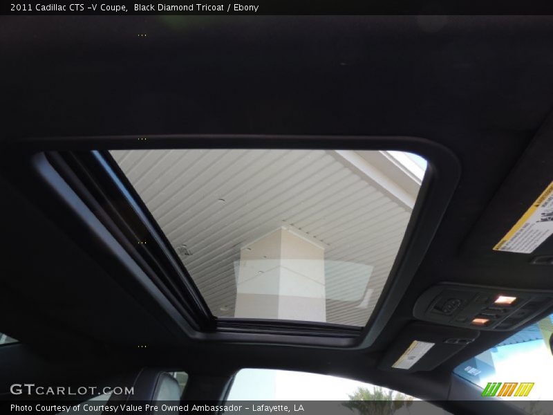 Black Diamond Tricoat / Ebony 2011 Cadillac CTS -V Coupe