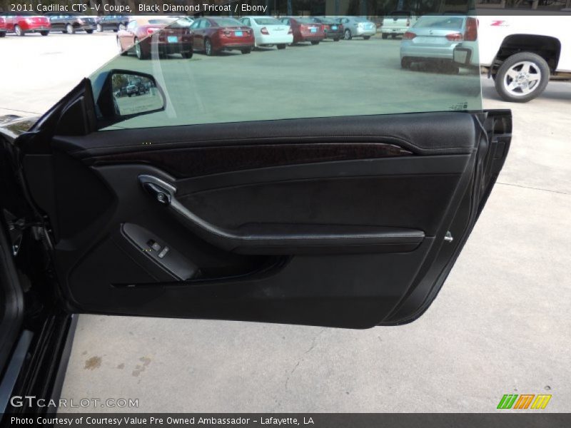 Black Diamond Tricoat / Ebony 2011 Cadillac CTS -V Coupe