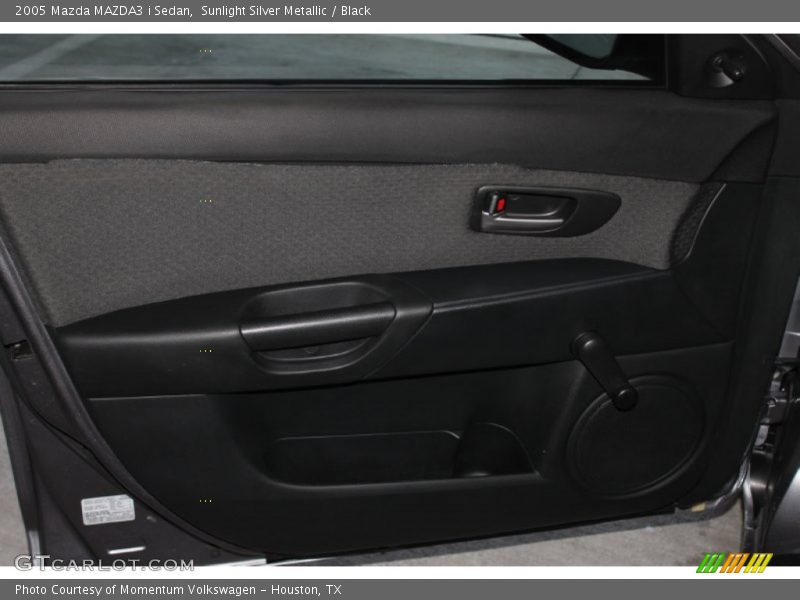 Sunlight Silver Metallic / Black 2005 Mazda MAZDA3 i Sedan