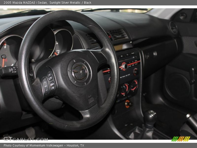 Sunlight Silver Metallic / Black 2005 Mazda MAZDA3 i Sedan