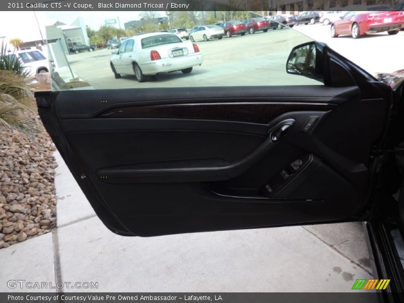 Black Diamond Tricoat / Ebony 2011 Cadillac CTS -V Coupe