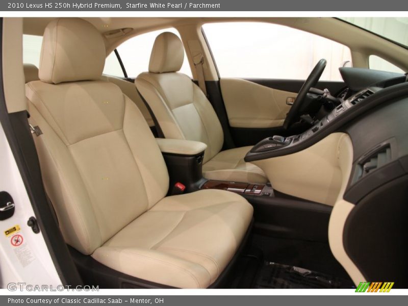 Front Seat of 2010 HS 250h Hybrid Premium