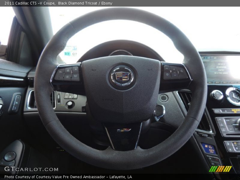 Black Diamond Tricoat / Ebony 2011 Cadillac CTS -V Coupe