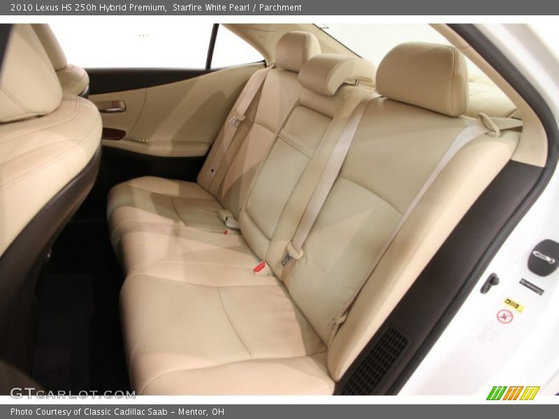 Rear Seat of 2010 HS 250h Hybrid Premium
