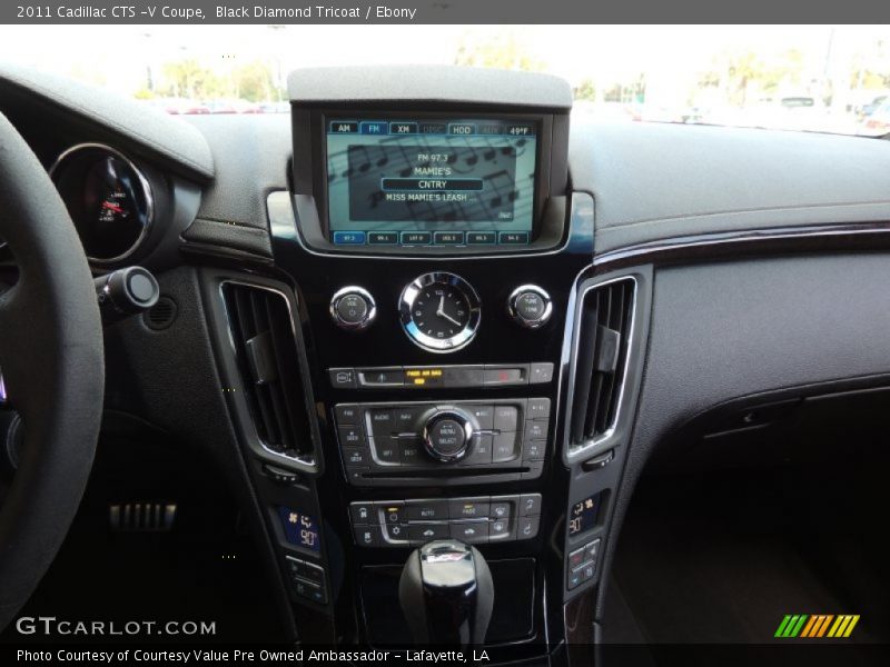 Black Diamond Tricoat / Ebony 2011 Cadillac CTS -V Coupe