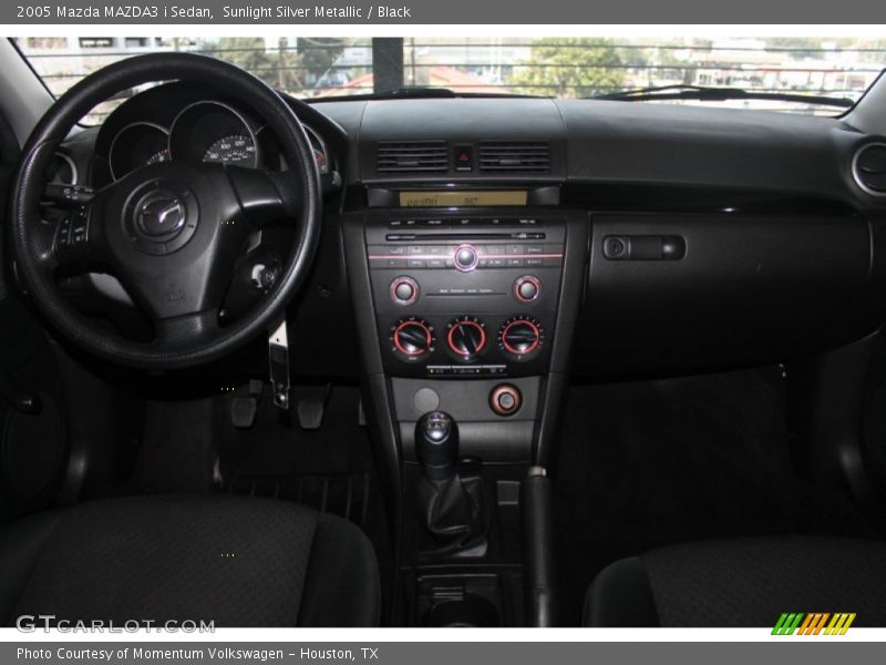 Sunlight Silver Metallic / Black 2005 Mazda MAZDA3 i Sedan