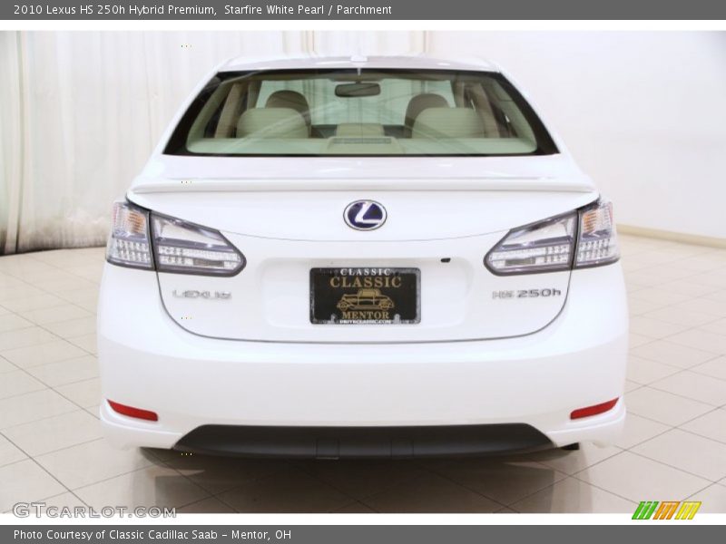 Starfire White Pearl / Parchment 2010 Lexus HS 250h Hybrid Premium