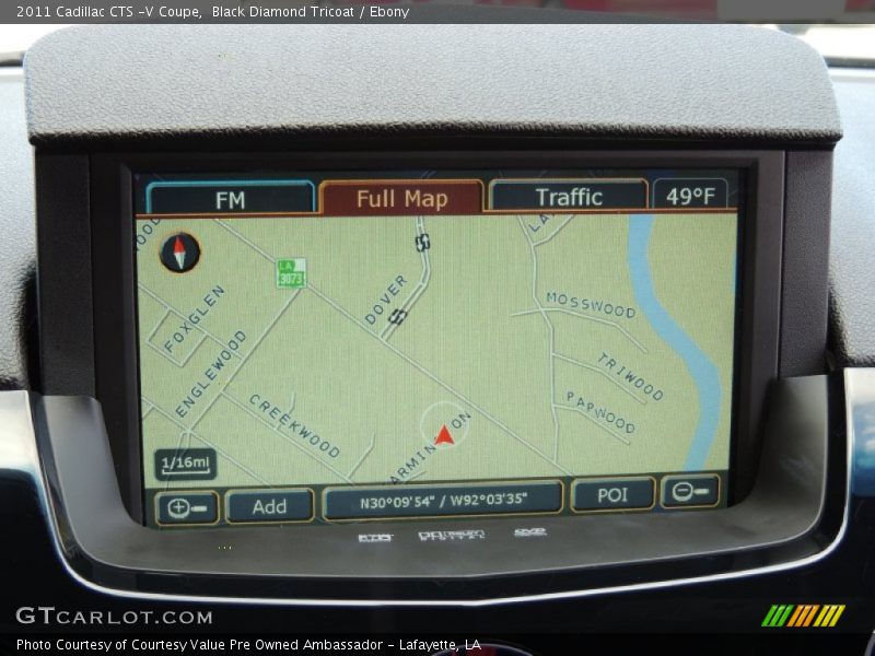 Black Diamond Tricoat / Ebony 2011 Cadillac CTS -V Coupe