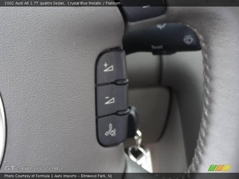 Crystal Blue Metallic / Platinum 2002 Audi A6 2.7T quattro Sedan