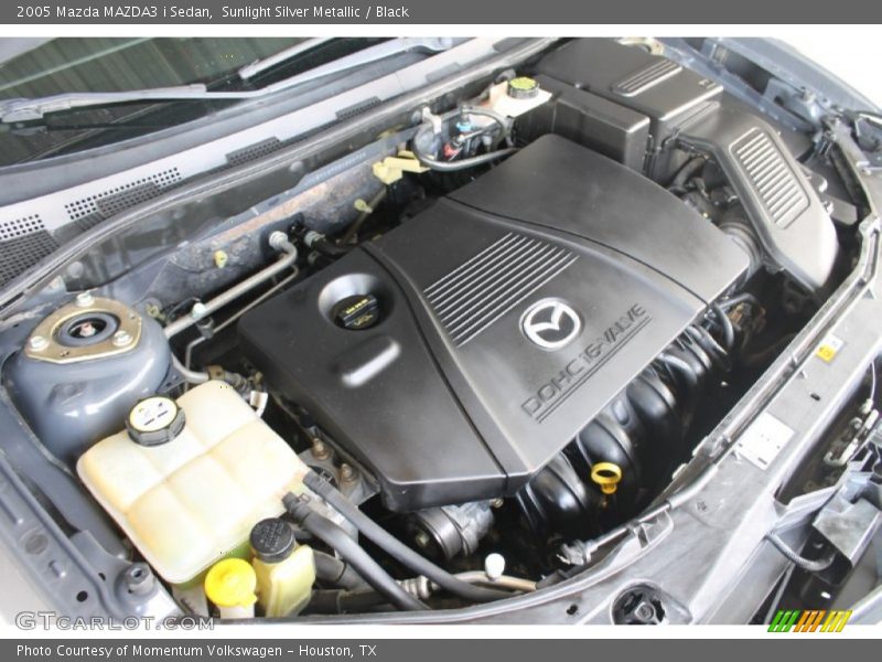 Sunlight Silver Metallic / Black 2005 Mazda MAZDA3 i Sedan