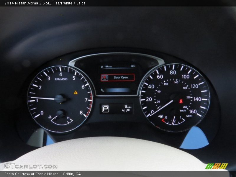 Pearl White / Beige 2014 Nissan Altima 2.5 SL