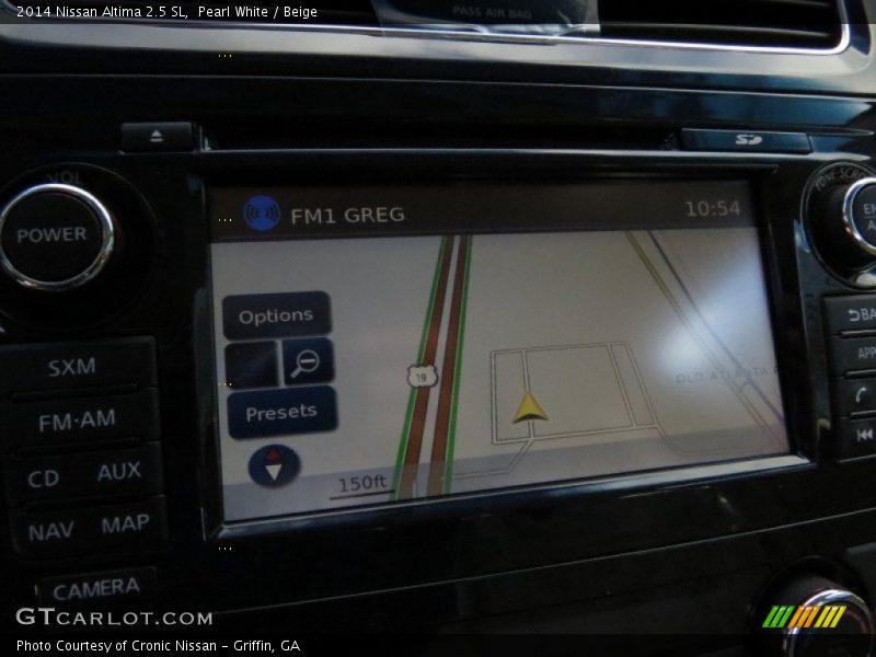 Pearl White / Beige 2014 Nissan Altima 2.5 SL