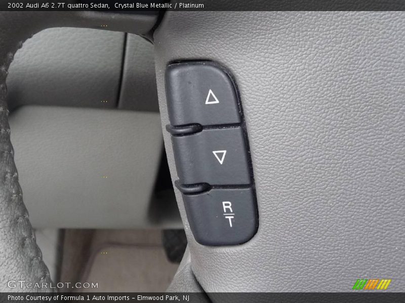 Crystal Blue Metallic / Platinum 2002 Audi A6 2.7T quattro Sedan