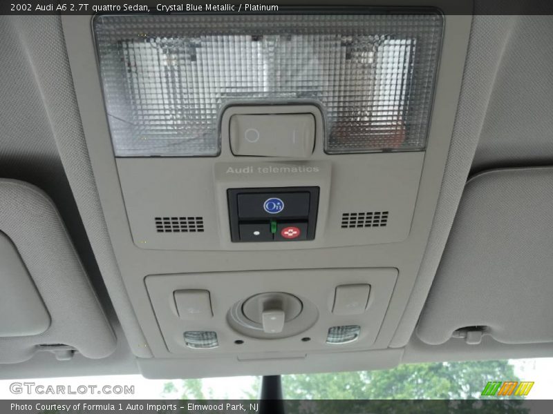 Crystal Blue Metallic / Platinum 2002 Audi A6 2.7T quattro Sedan