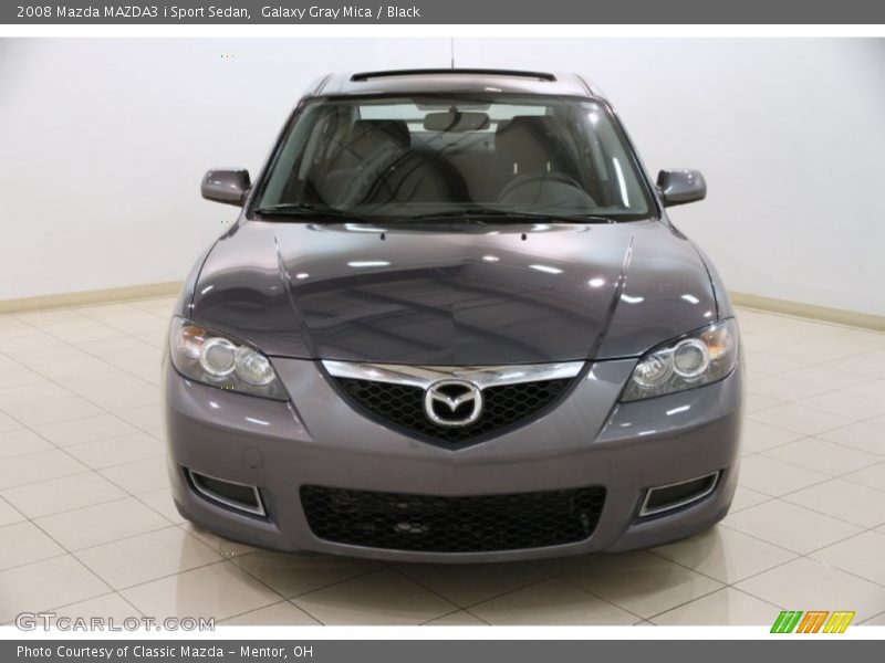 Galaxy Gray Mica / Black 2008 Mazda MAZDA3 i Sport Sedan