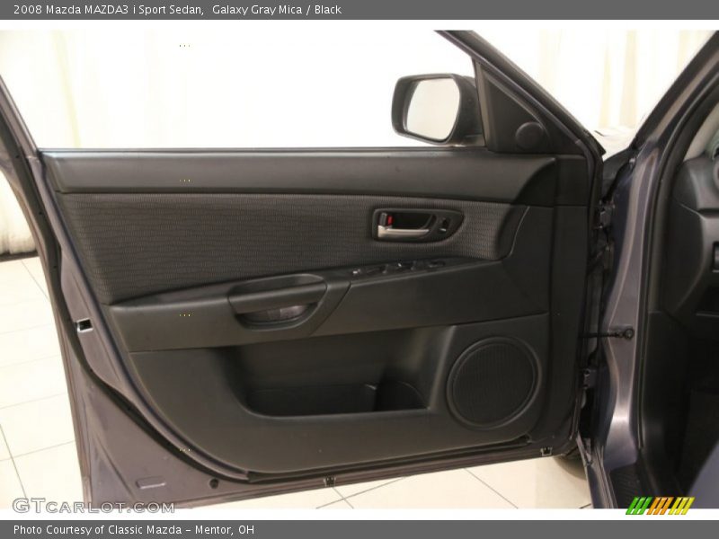 Galaxy Gray Mica / Black 2008 Mazda MAZDA3 i Sport Sedan