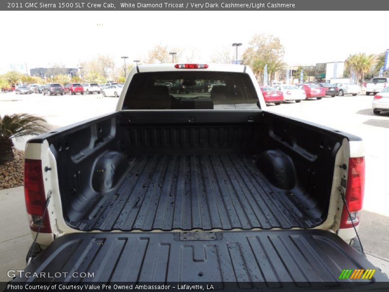White Diamond Tricoat / Very Dark Cashmere/Light Cashmere 2011 GMC Sierra 1500 SLT Crew Cab