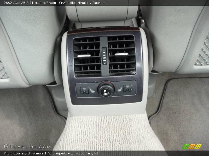 Crystal Blue Metallic / Platinum 2002 Audi A6 2.7T quattro Sedan