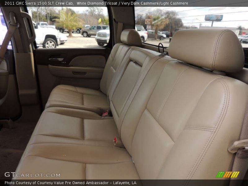 White Diamond Tricoat / Very Dark Cashmere/Light Cashmere 2011 GMC Sierra 1500 SLT Crew Cab