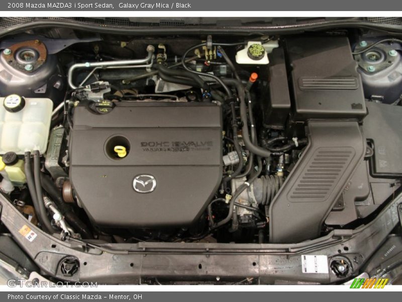 Galaxy Gray Mica / Black 2008 Mazda MAZDA3 i Sport Sedan