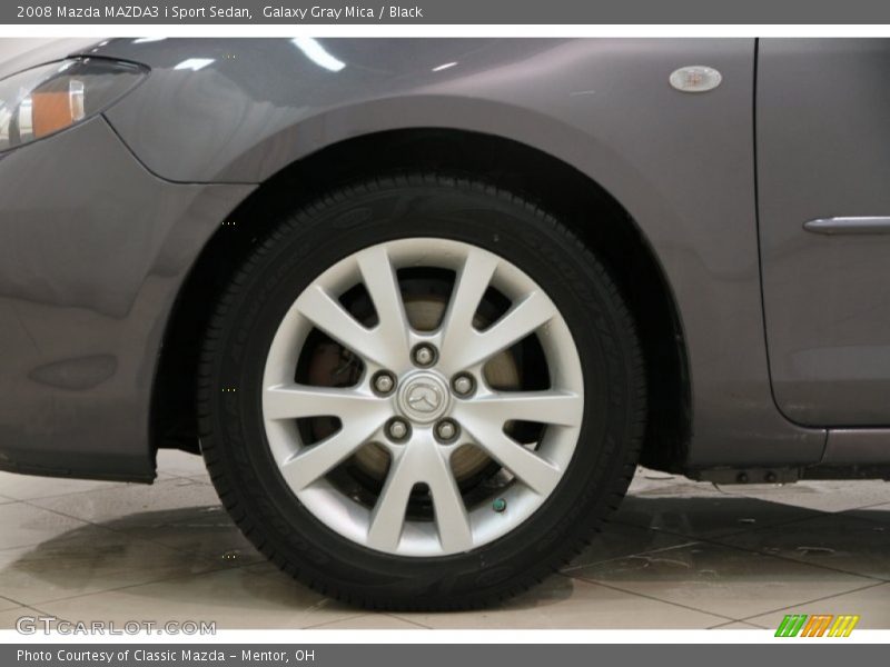 Galaxy Gray Mica / Black 2008 Mazda MAZDA3 i Sport Sedan