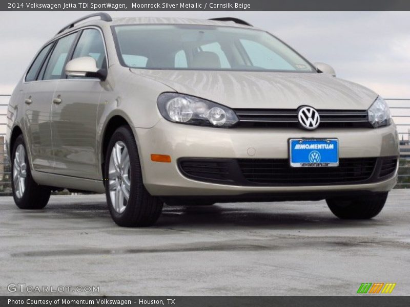 Moonrock Silver Metallic / Cornsilk Beige 2014 Volkswagen Jetta TDI SportWagen