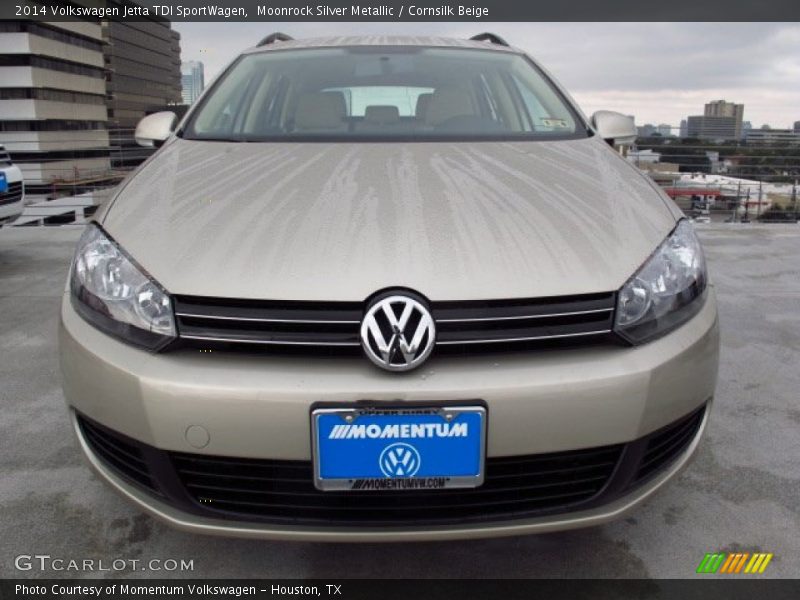 Moonrock Silver Metallic / Cornsilk Beige 2014 Volkswagen Jetta TDI SportWagen